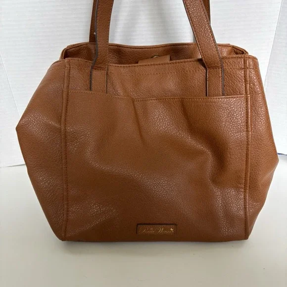 Pioneer Woman Large Faux Leather‎ Shoulder Bag Purse -Missing Crossbody Strap