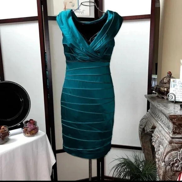 V-neck Draped Dress