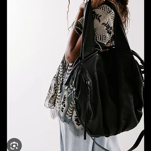 We The Free Hawkins Black Tote Excellent Condition