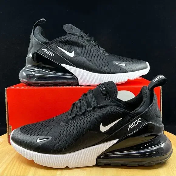 Nike Air Max 270 Black/White-Anthracite 943345 001 Size 6y/ Womens 7.5