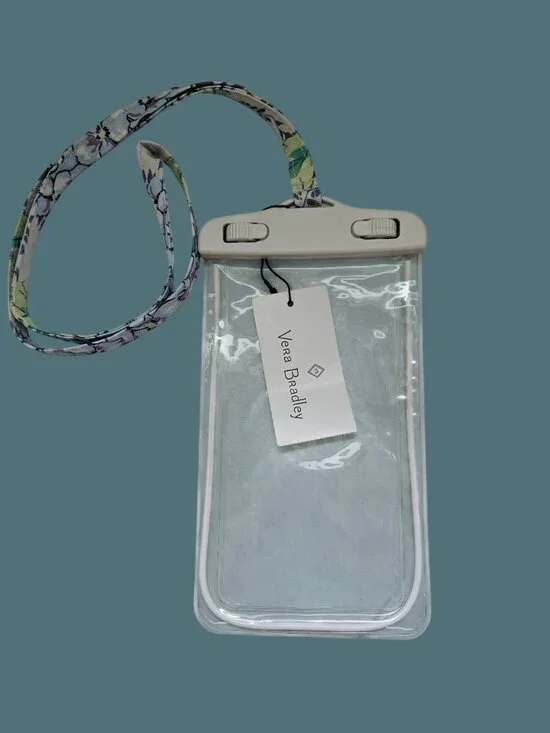 Vera Bradley Waterproof Phone Pouch With Lanyard -Happy Hydrangea
