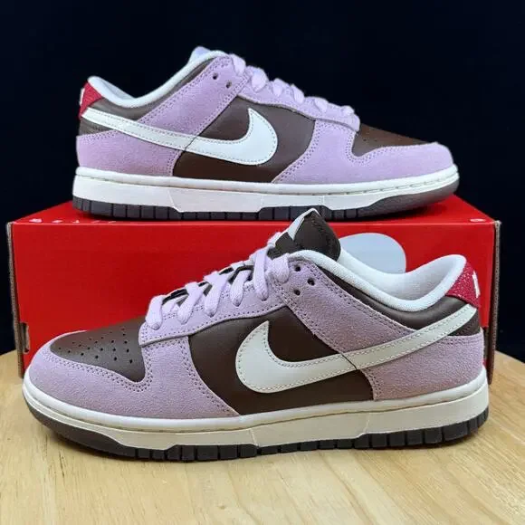 Nike Dunk Low Women's Size 6.5 Shoes Cacao/Pink Foam/Red/Pale Ivory HM0987-200