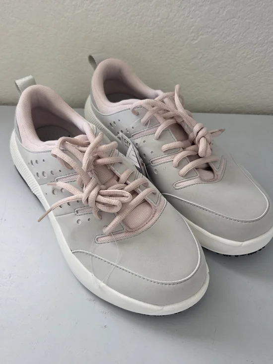 CROCS Women’s Athletic Sneakers in Light Pink and Light Gray