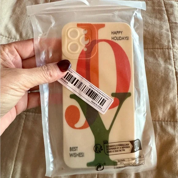 New 11 pro max holiday phone case with JOY on it
