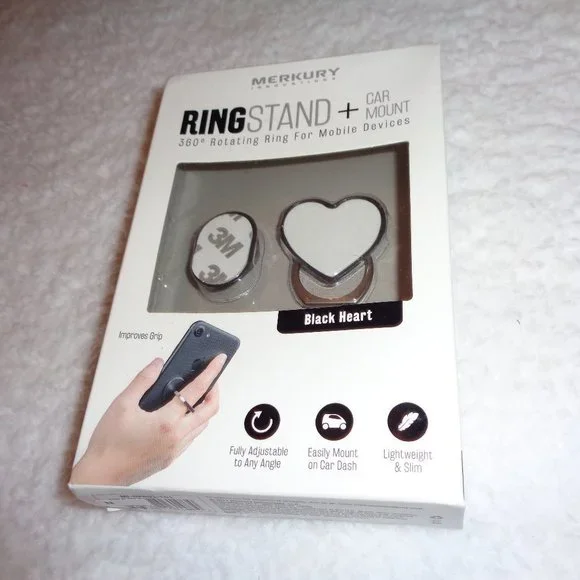 Merkury INNOVATIONS RINGSTAND + Car Mount NIB