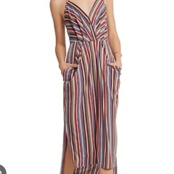 BCBGeneration Strapless‎ Dress with Colorful Stripes