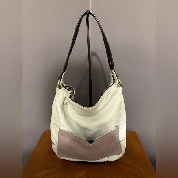 orYANY Cream and Tan Hobo Bag