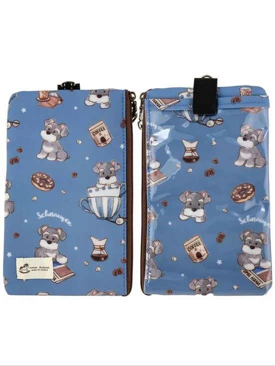 Waterproof Schnauzer Phone Case Pouch W/ Neck Strap
