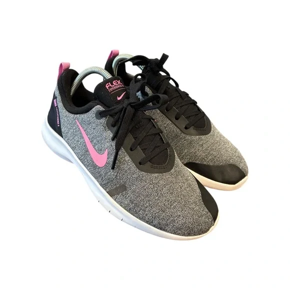 Nike Flex Experience 8 Women's‎ Running Shoes Gray Pink Size 7.5 AJ5900 003