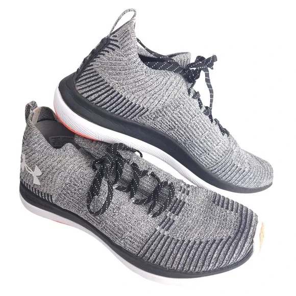 Under Armour Slingflex Rise Heather Gray Running Shoes Women's 10 **No Insoles**