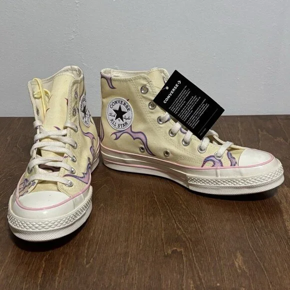 Converse Golf Le Fleur x Chuck 70 High Flame Pastel Yellow Women’s‎ 7.5 Men 5.5