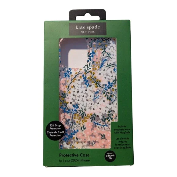 W5. Kate Spade NY MagSafe‎ Case For Apple iPhone 16 - Flower