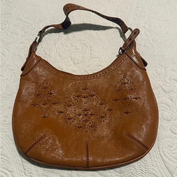Kenneth‎ Cole Vintage Brown Leather Hobo Bag
