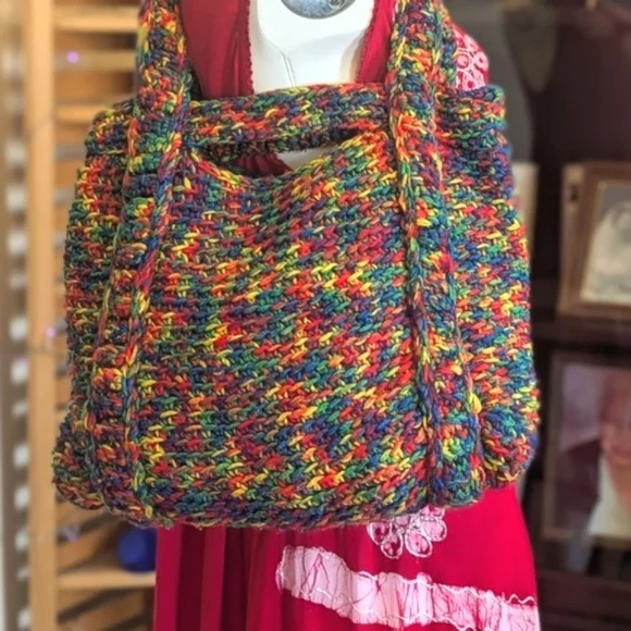 🆕Handmade Crochet Hobo Bag
