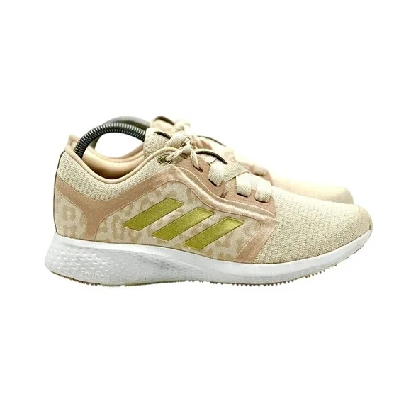 Adidas Edge Lux 4 Women's Beige Leopard Print Running Shoes Size 8.5 GZ6965‎