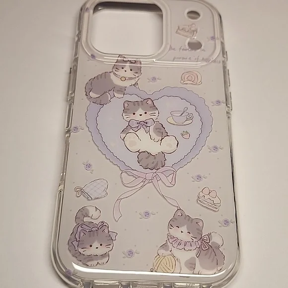 Brand new Apple IPhone 17 Pro Cute Cat Silicone Phone case