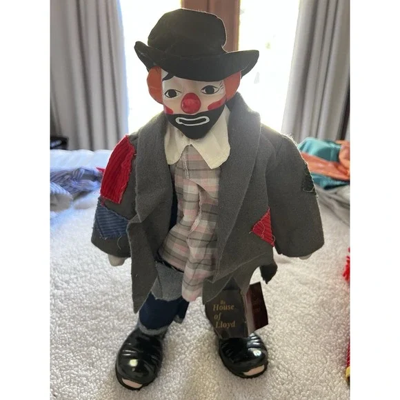 The House Of Lloyd Hobo Porcelain‎ Clown With Tags No Box