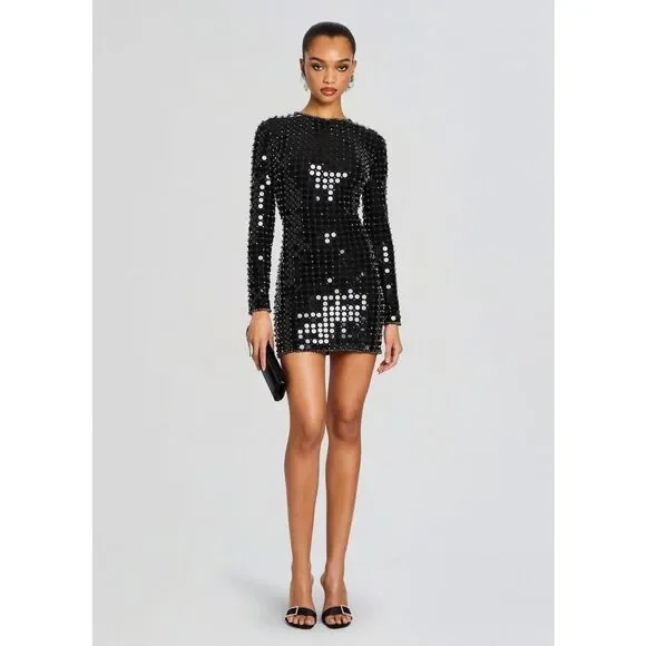 RETROFETE LOREEN DRESS IN BLACK SIZE XS $1198