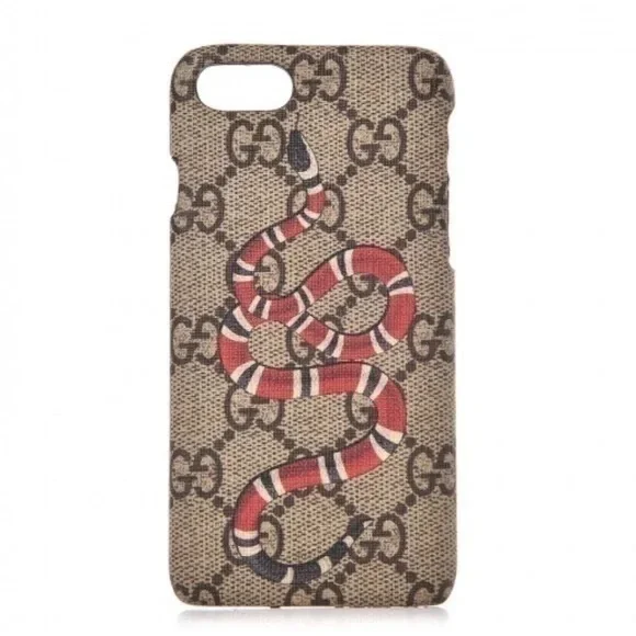 New Gucci Supreme Monogram Kingsnake iPhone 7 Case Cover, New in Box,