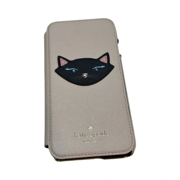 Kate Spade Black Cat Face Phone Case iPhone 6 / 6s / 7 /‎ 8 series