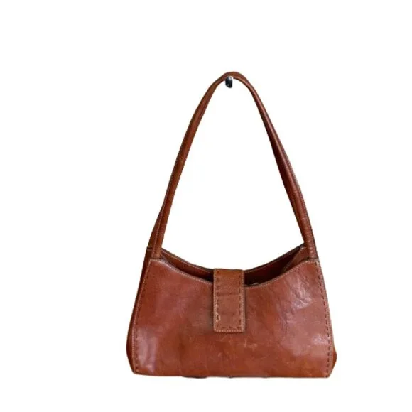 Fossil Sedona li Vintage New Italian Women's Scoop Leather Hobo Shoulder Bag