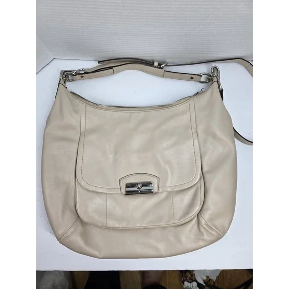Coach Kristin Large‎ Hobo Shoulder Bag In Champagne A1376-F22309