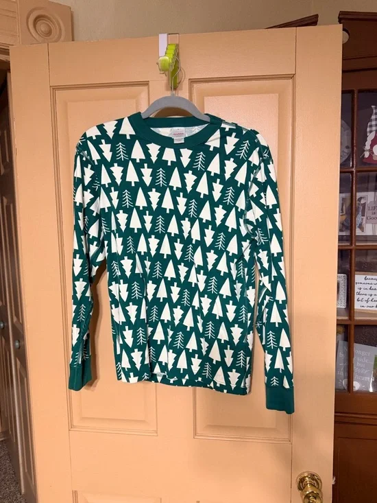 Green Tree Print Long Sleeve Pj set