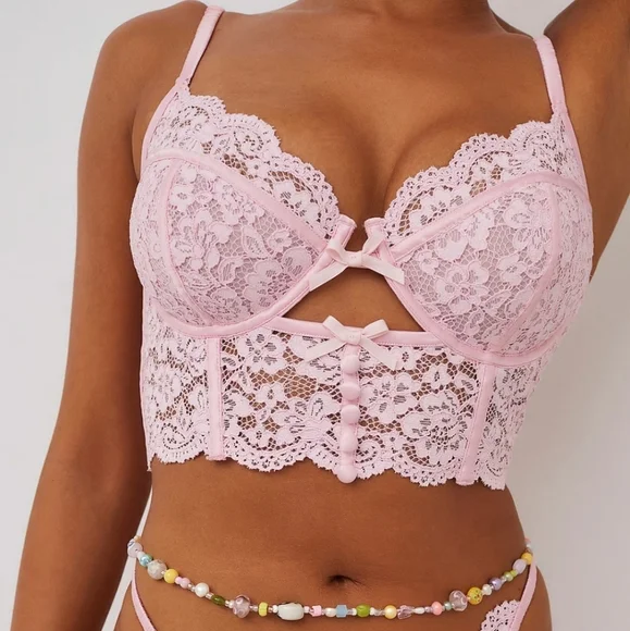 New!For Love and‎ Lemons Creamsicle lace underwire Bra