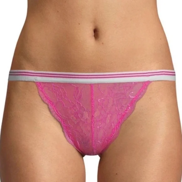 Sam Edelman Lace Tanga panties Carmine Rose S