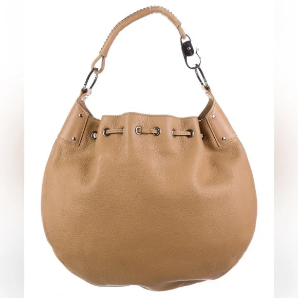 Gucci Tan Leather Hobo Bag
