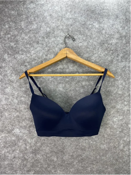 Soma Bra Womens 34D Blue Enbliss Wireless Padded Seamless T Shirt Everyday