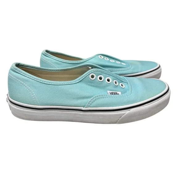 VANS Off The Wall Low Canvas Skate Shoes Womens 8.5 Mens 7 Mint NO LACES
