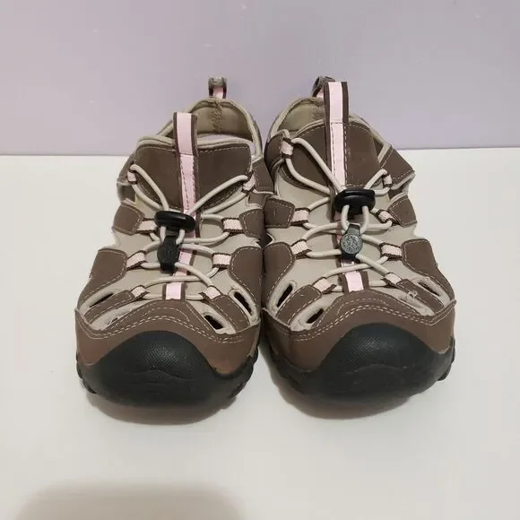 Northside Brown Pink Women's Walking Hiking Shoes Sz 9