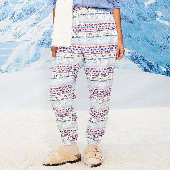 🆕 Old Navy Women's High-Waisted Flannel Pajama Jogger Bottoms PJ Pants M (8-10)