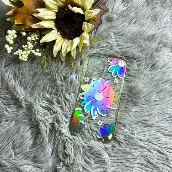 Kate spade iridescent flower clear iphone 12 pro max case