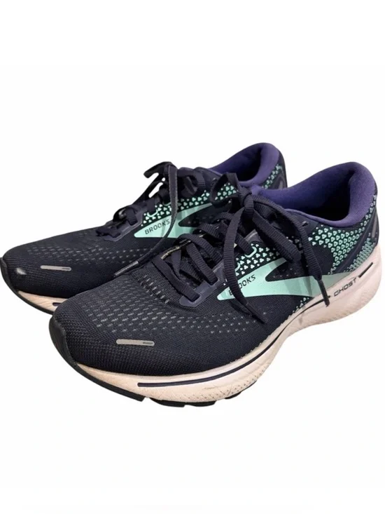 Brooks Ghost‎ Running Shoes Women’s 8.5 Navy Teal Cushioned Trainer