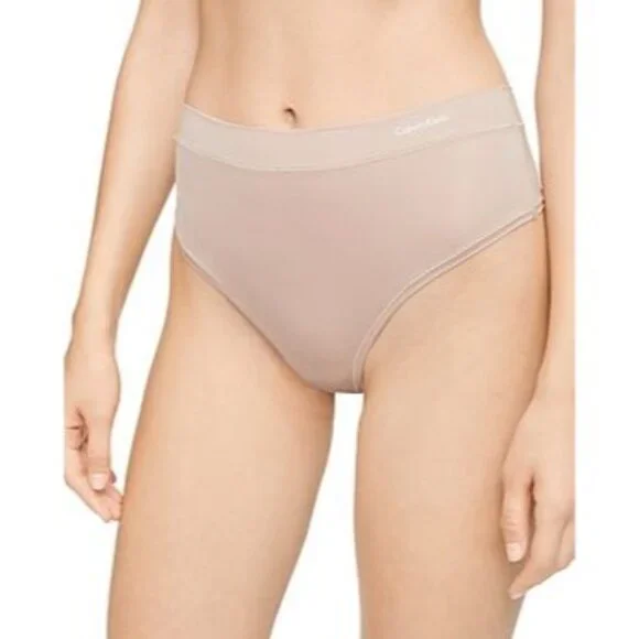 Calvin‎ Klein Women's One Size High Waist Thong, Honey Almond, Size OS, NWT