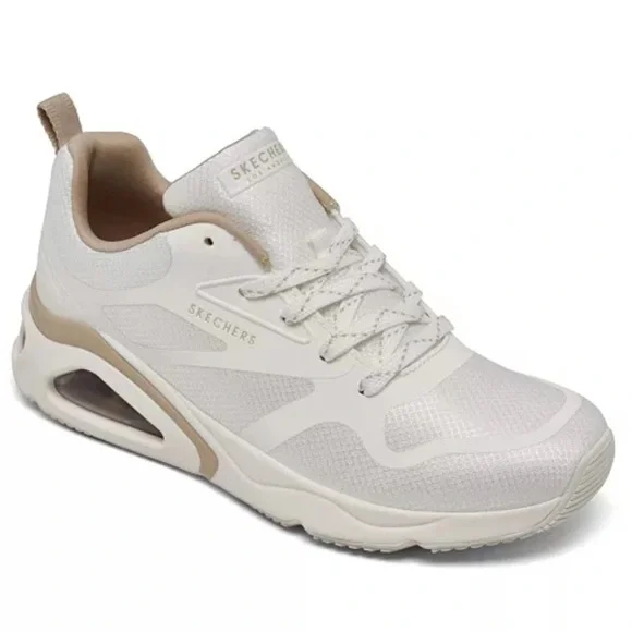Skechers Street Women's Tres-Air Uno Modern Affair Casual Sneakers Sz 8‎ White