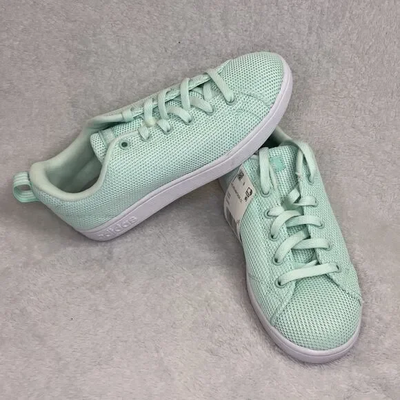 New Adidas VS Advantage Shoe Sneaker Tennis F34443 Ice Mint Mesh Womens Sz 5.5‎