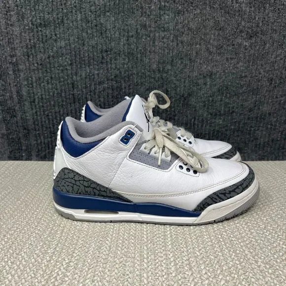Nike Air Jordan 3 Retro Midnight Navy White Blue Women’s 7.5 6Y DM0967-140