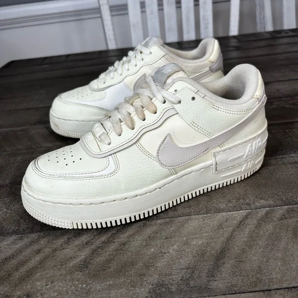 Nike Air Force 1 Shadow Low Coconut‎ Milk' Sneakers Women’s Sz 8.5