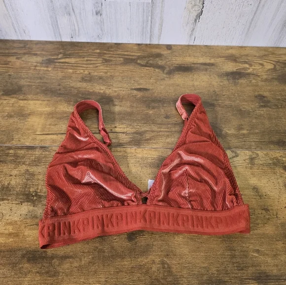 Pink VS orange unlined bralette women's size medium