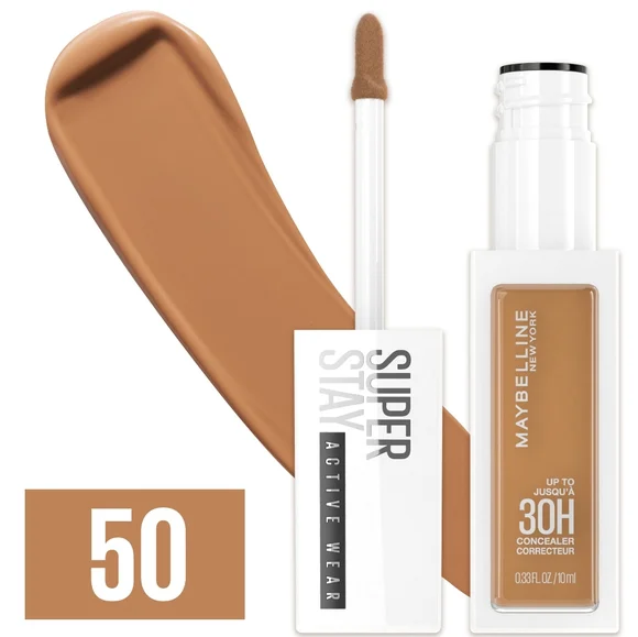 8 x Maybelline Super Stay Longwear Liquid Concealer, Full Coverage, 50