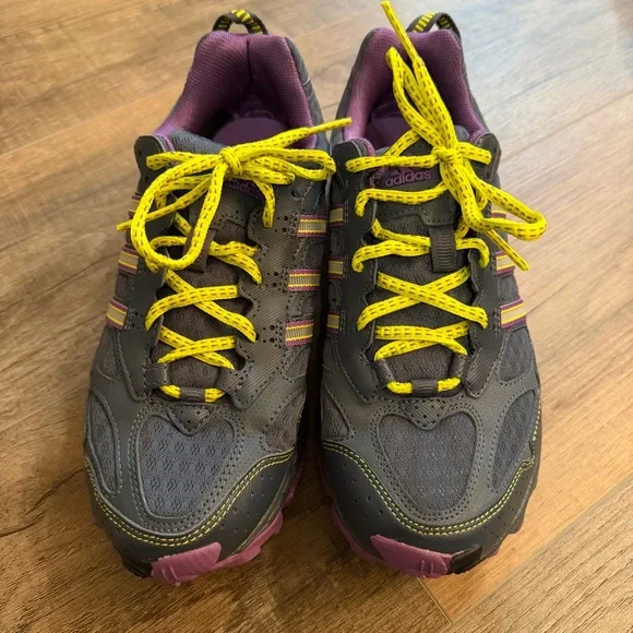 adidas Women’s 8 Kanadia TR Gray Purple‎ Athletic Shoes Running Hiking Outdoor