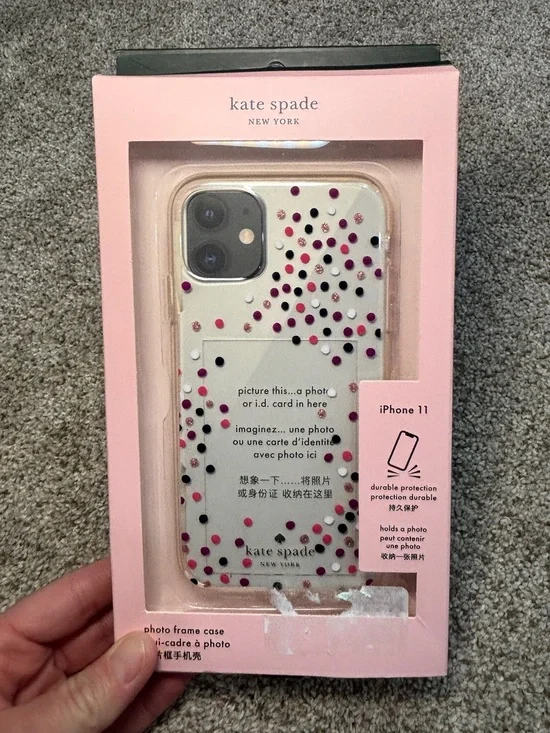 Kate Spade Confetti Frame Photo iPhone 11 Clear Case