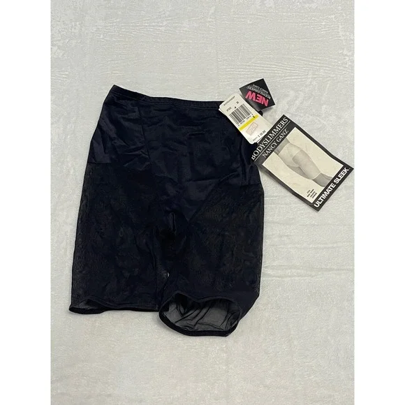 Nancy Ganz Bodyslimmers Ultimate Sleek Bike Short Style 7322 Black M‎
