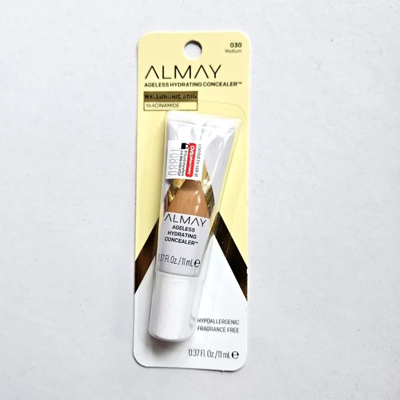 Almay Ageless Hydrating Concealer Shade 030‎ Medium 0.37 Fl Oz Hyaluronic Acid