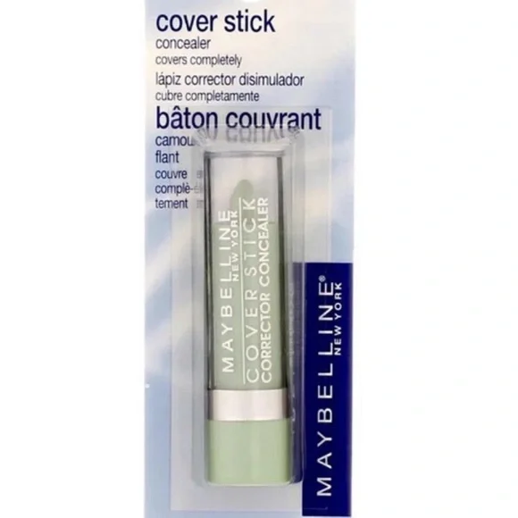 Maybelline Cover Stick Corrector Concealer, Green 195, 0.16 oz Lot of 2.