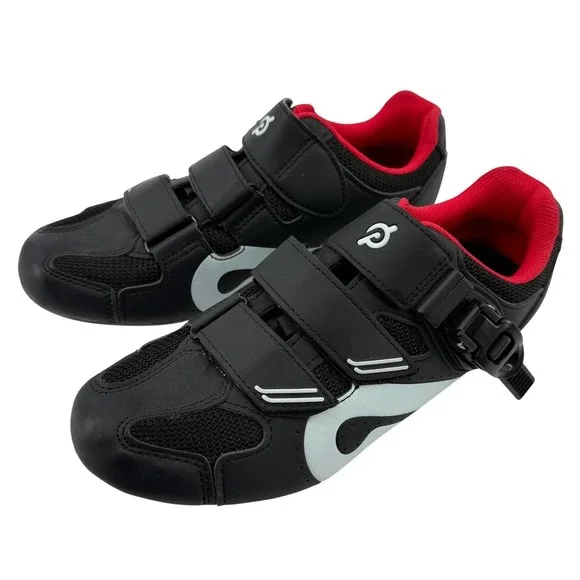 Peloton Cycling Shoes Black‎ White EU39 US Women 8/Men 6 Cleats Included Indoor