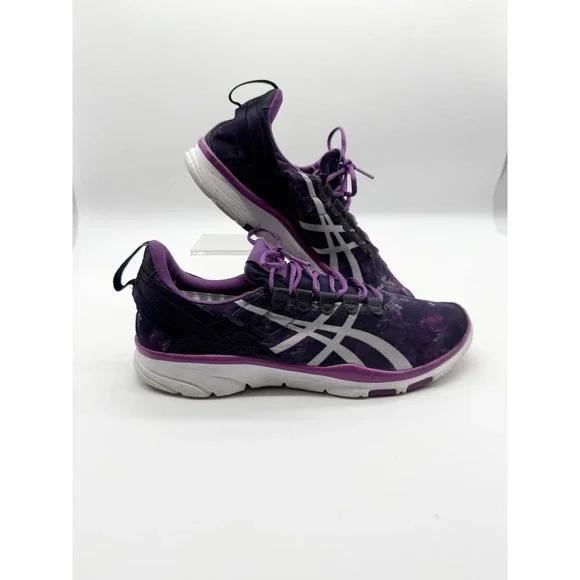 Asics Shoes Women's 6.5‎ Gel-Fit Soft Athletic Sneakers Running S566N Purple EUC